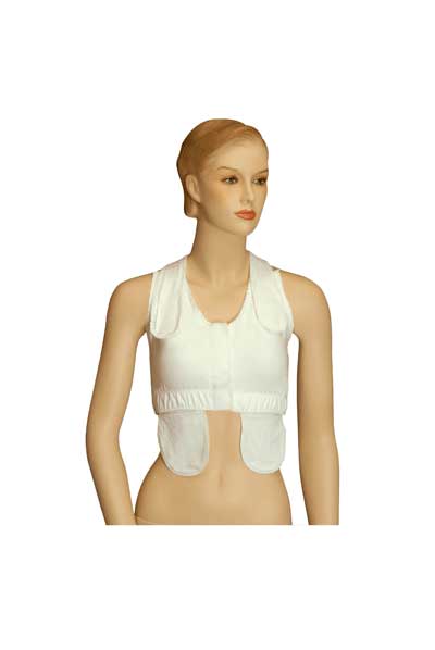 Velcro Strap Heavy Compression Post Surgical Bra - EMS Surgical