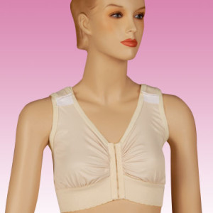 Velcro Strap Heavy Compression Post Surgical Bra - EMS Surgical