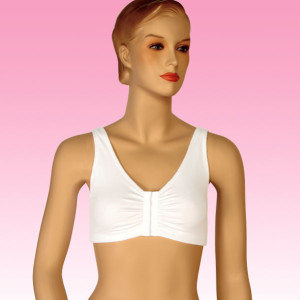 Buy MediChoice Surgical Bras, Premium, Large, Hook And Loop Front Closure,  Cotton Spandex, Adjustable Padded Shoulder Straps, Compression, Support, 38  Inch - 40 Inch, White (Each of 1) at